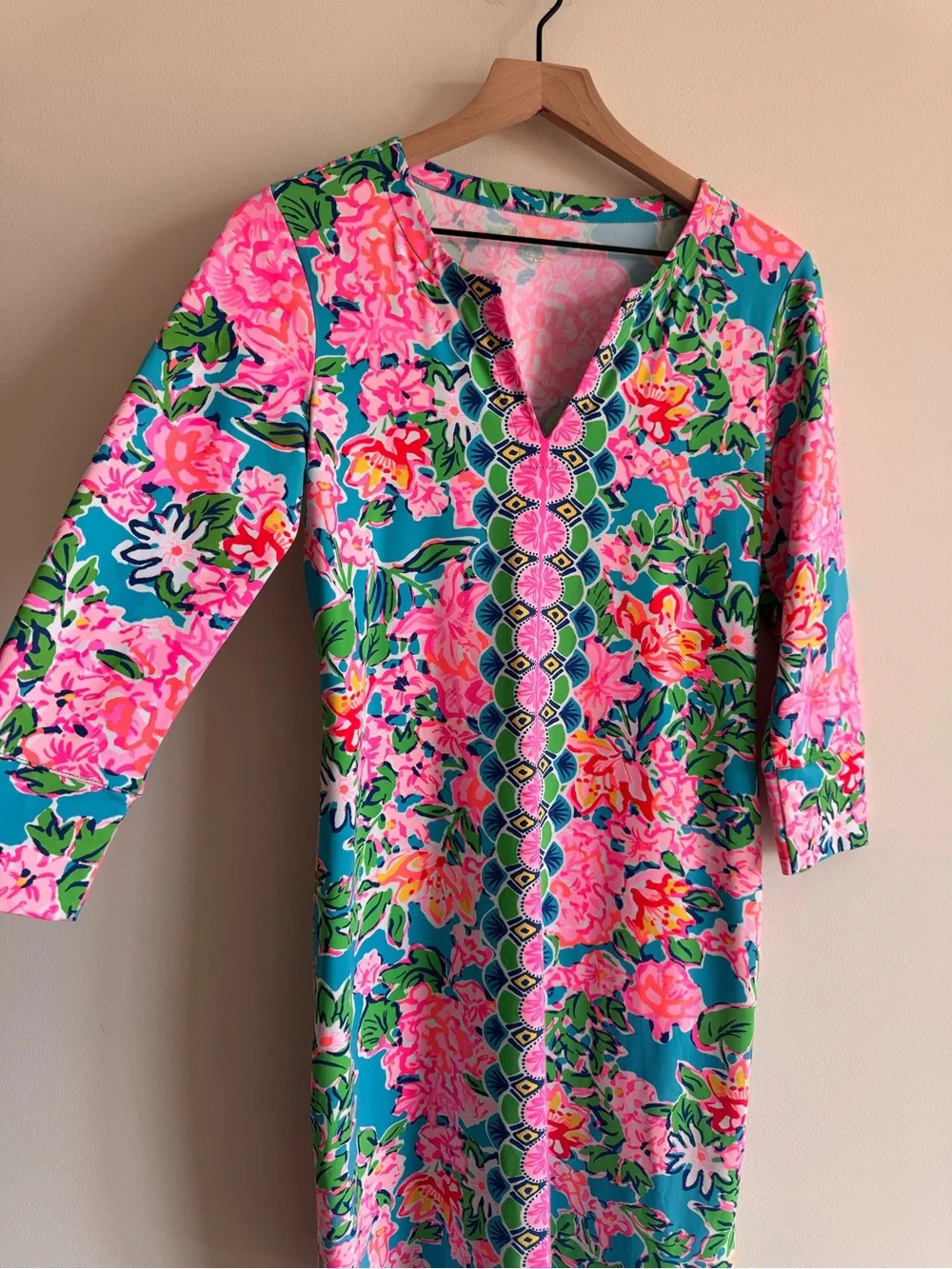 Lilly Pulitzer | UPF 50+ Nadine Chilly Lilly Multi Rose to The Occasion Dress S